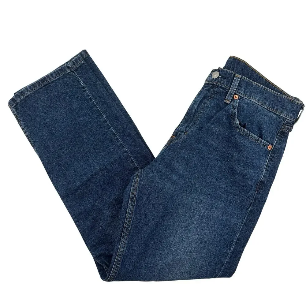 Levi's Men's Around The Corner Blue Dark Wash 505 Jeans